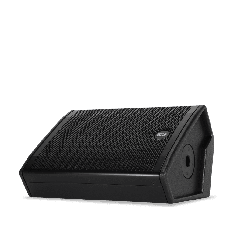 RCF speaker showcased in a sleek design, ideal for audio setups in Panama City, FL. Connect with Neves Media for sound solutions.