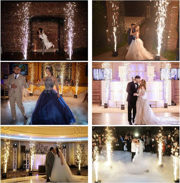 Captivating wedding moments in Panama City, FL, showcasing Neves Media's stunning event photography with vibrant celebrations and special effects.