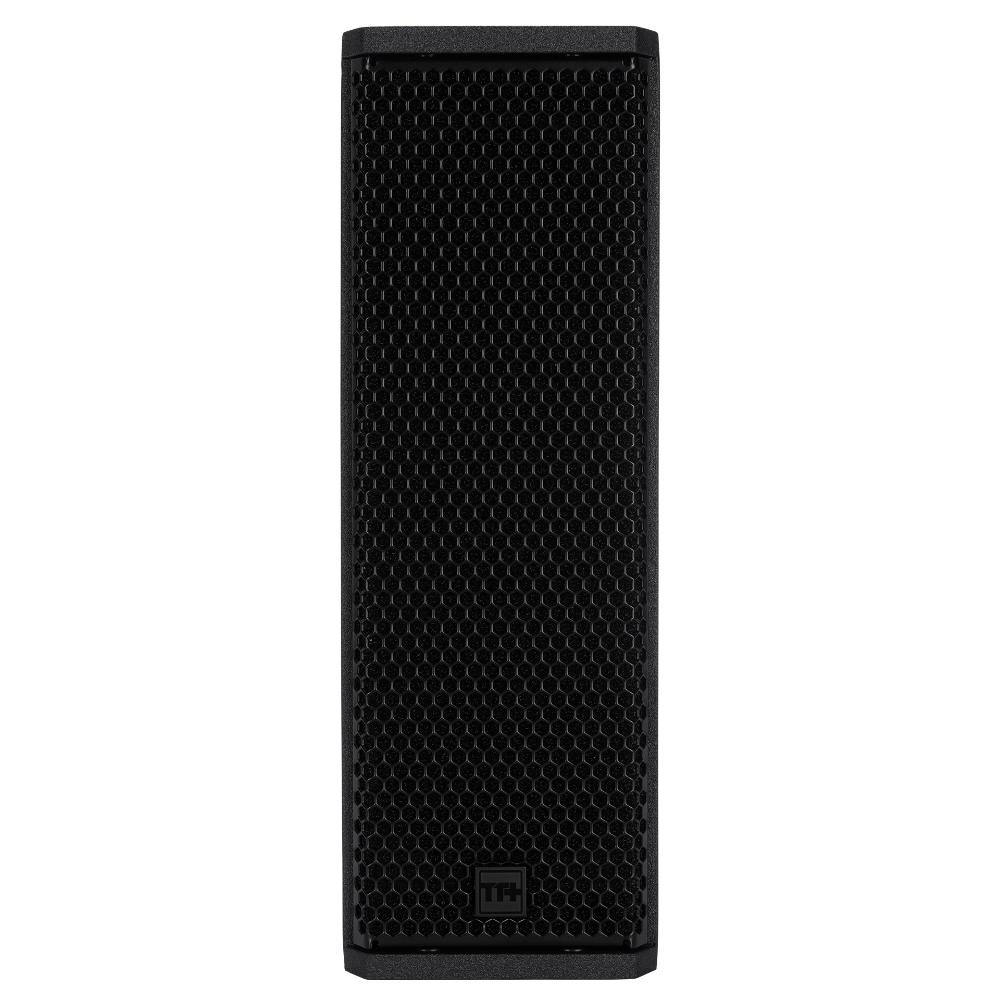 A sleek black speaker design, ideal for enhancing audio experiences. Neves Media offers top-notch media solutions in Panama City, FL.